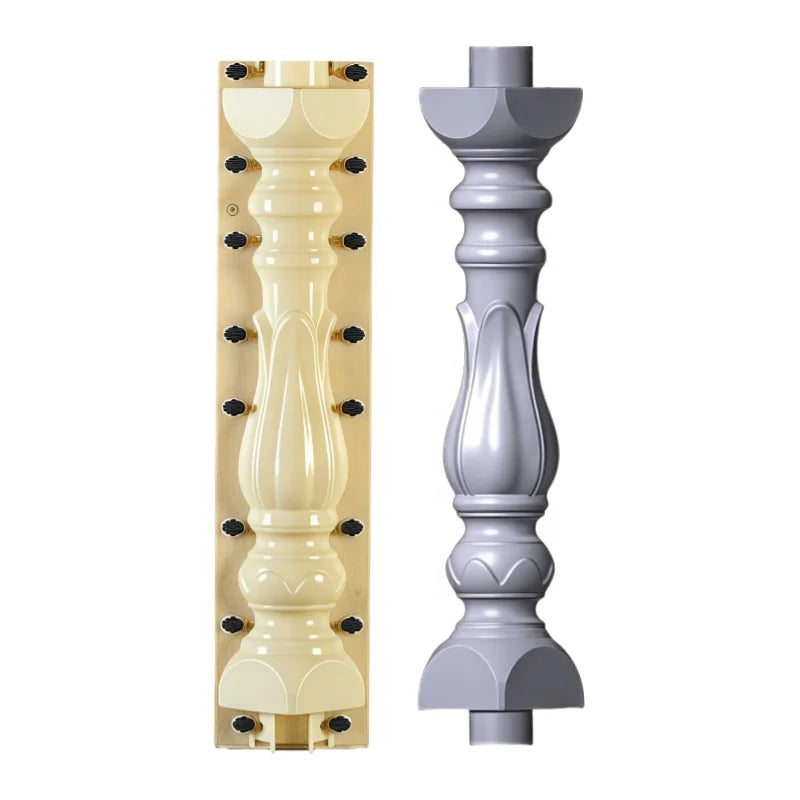 Plastic Concrete Precast Baluster Mold Precast Concrete House Fence Panels Molds for Villa Garden House Balustrades Handrails