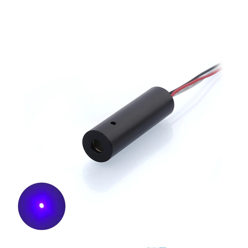 Compact Mini D10mm 3V 405nm 100mw Dot Blue and Purple Laser Pointer ACC Driven Industrial Laser Module Light Blue Laser
