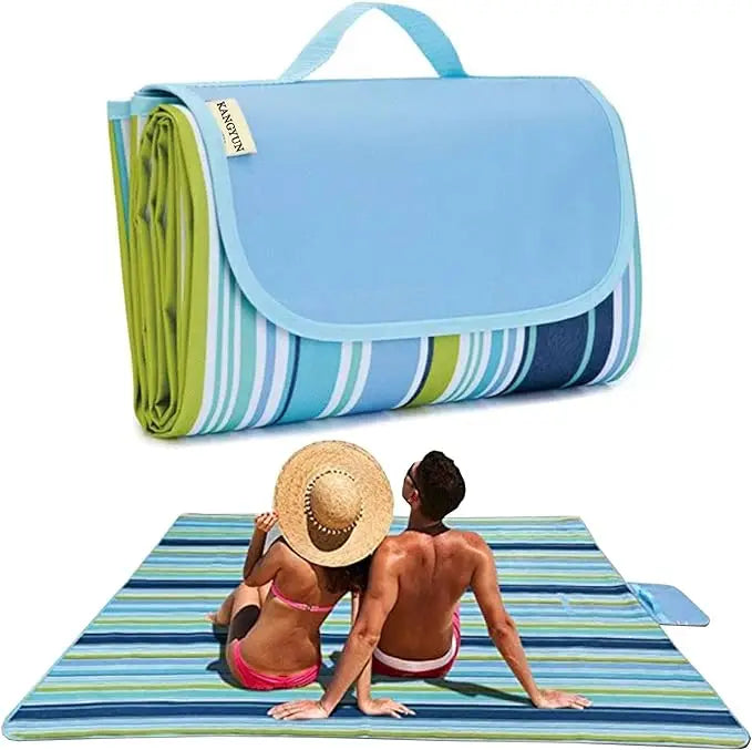 Factory Hot Selling Foldable Printed Outdoor Waterproof Polyester Camping Picnic Mat Beach Blanket