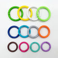 41 35 28 25 20mm Metal O Ring Keychain Key Ring Carabiner Colorful Spring Clasps Colorful Round Locking Carabiner Snap Clips
