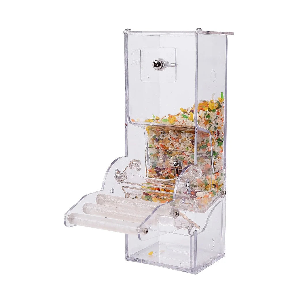 Automatic Bird Feeder Pigeons Parrot Starling Pet Birds Feeding Devices Bird Food Feeders