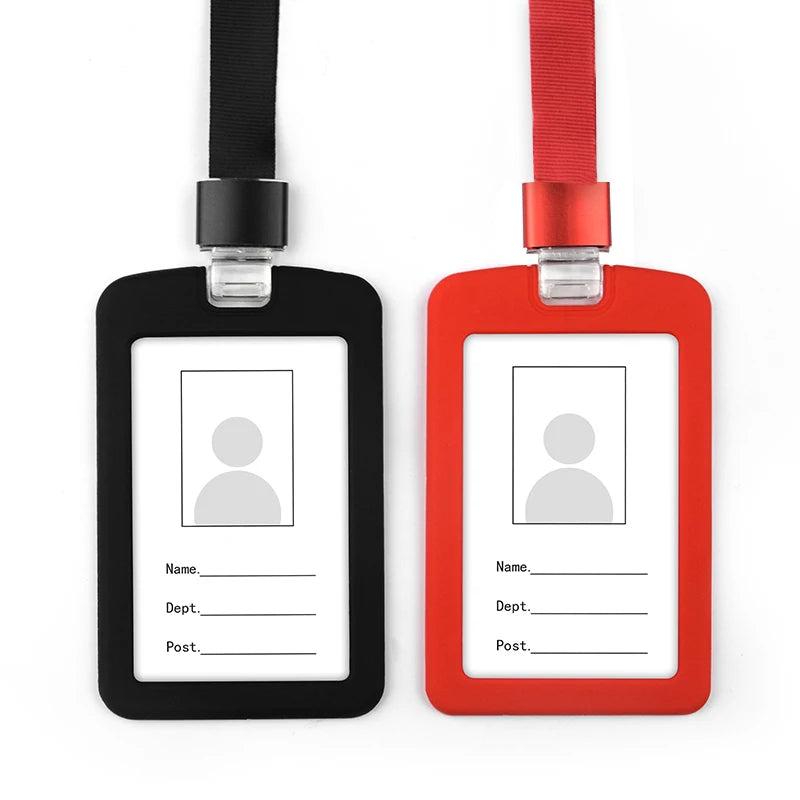 Silicone ID Card Badge Holder With Cheap Lanyard Card Holder Case Top Selling Wedding Promotion Silicone Id Card Holder
