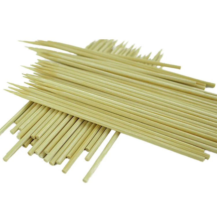 China Factory Bamboo Skewers-Long Handle Heat Resistant Easily Cleaned Food Grade Kebab BBQ Skewers Parties Restaurants Kitchens
