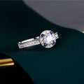 100% Natural Diamond Rings Luxury 18K Real Gold Engagement Ring for Men & Unisex Couple Featuring Natural Sapphires