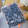 Yantuo Hot Sale Glass SS3-SS30 Jet Black 5A Quality Flat Back Non-Hot Fix Eco-Friendly Loose DIY Rhinestones in Bulk