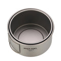 Camping Accessories Titanium Bowl with Folding Handle Cookware Portable Tableware for Camping Hiking Backpacking Picnic