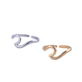 BM Wholesale Women's Jewelry Classic Style Eco-friendly Gold & Silver Plated Stainless Steel Simple Rings