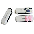 Mini Portable Foldable Hairbrush Comb Mirror Kit Anti-Static Travel Hairbrush Combs with Plastic Handle for Girls for Home Use