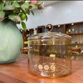 Heat Resistant Glass Cooking Pot Borosilicate Glass Pots with Cover Cookware Sets for Sale
