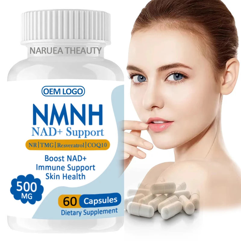 Private Label NMNH Capsules Boost NAD+ Healthy Natural Dietary Skin Supplement NMNH Capsule