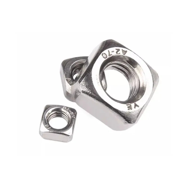 M6 M10 SS 304 316 316L A2 A4 70 80 18-8 Stainless Steel Square Thin Nut