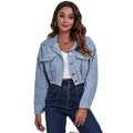 Wholesale Cropped Women's Corduroy Shackets Ladies Coats Clothing Autumn Women Custom Girl Jackets Winter Coat for Women 2022