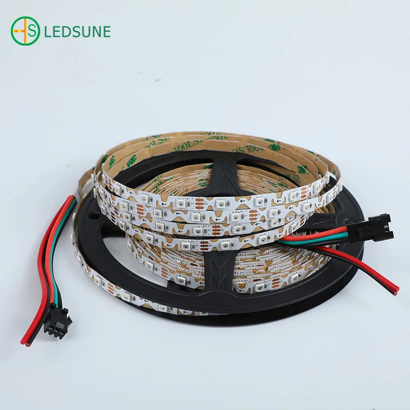 DC12V S Shape Zigzag Smart Addressable 5050 RGB Flexible Curving Tape 60 84 LED/m 12V ZIG ZAG RGBIC LED Strip Light