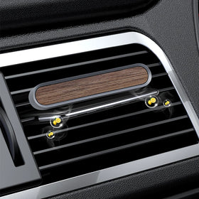 Fast Shipping Aluminium+Wood Car Diffuser Vent Clip Christmas