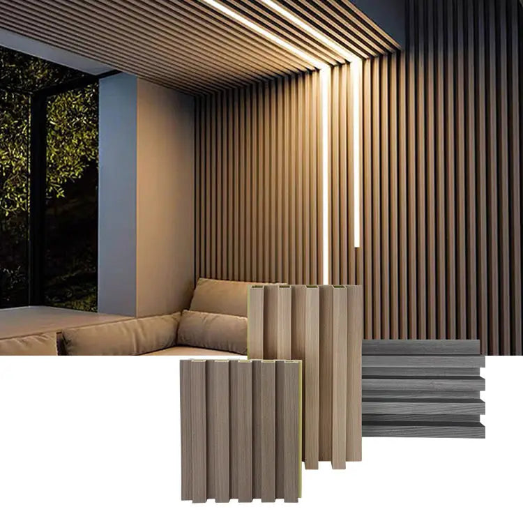 Free Sample Indoor PVC Wallboard Wall Decor WPC Panel Tv Background Wall Panel