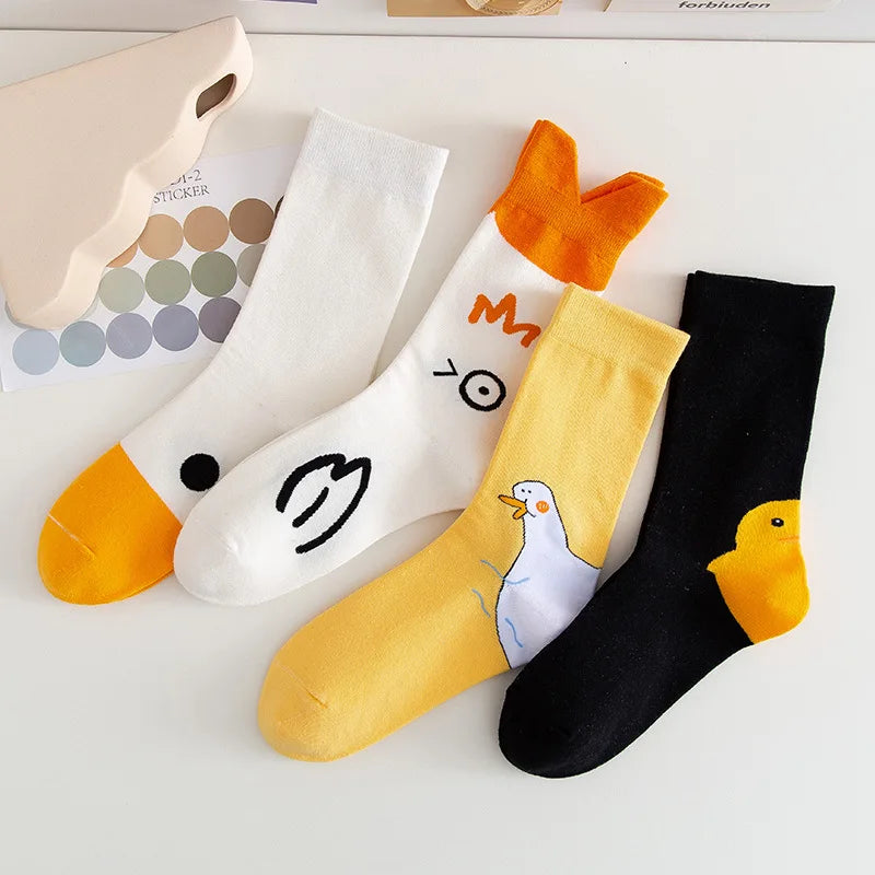 New Arrival Cute Cartoon Style Ankle Knitted Breathable 80% Cotton Standard Thickness Women Casual Socks Wholesale