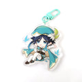Cartoon Anime Cute Waterproof Digital Photo Acrylic Keychains Communicable Colorful Pendants Charm Wholesale Cheap Party Favor