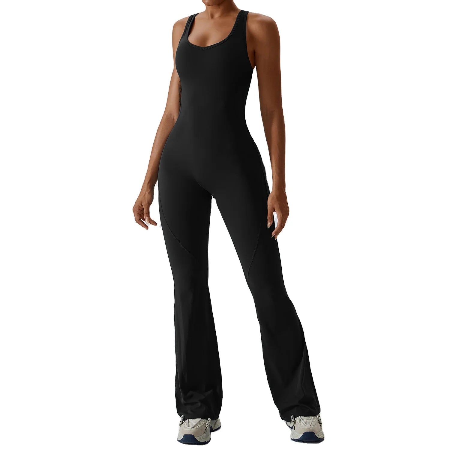 GZZC-CLT8177  New Arrival Hot Sale Women's Solid Color Sportsuit Ladies Fashion One Piece Yogasuit Gym Sports Wear
