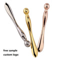 2024 Hot Selling Gold Makeup Spoon Mini Mask Scoop Metal 10cm Cosmetic Spatula