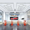 Customized Energy Saving DIY Led Honeycomb Gym Garage Workshop Car Wash Hexagon Light