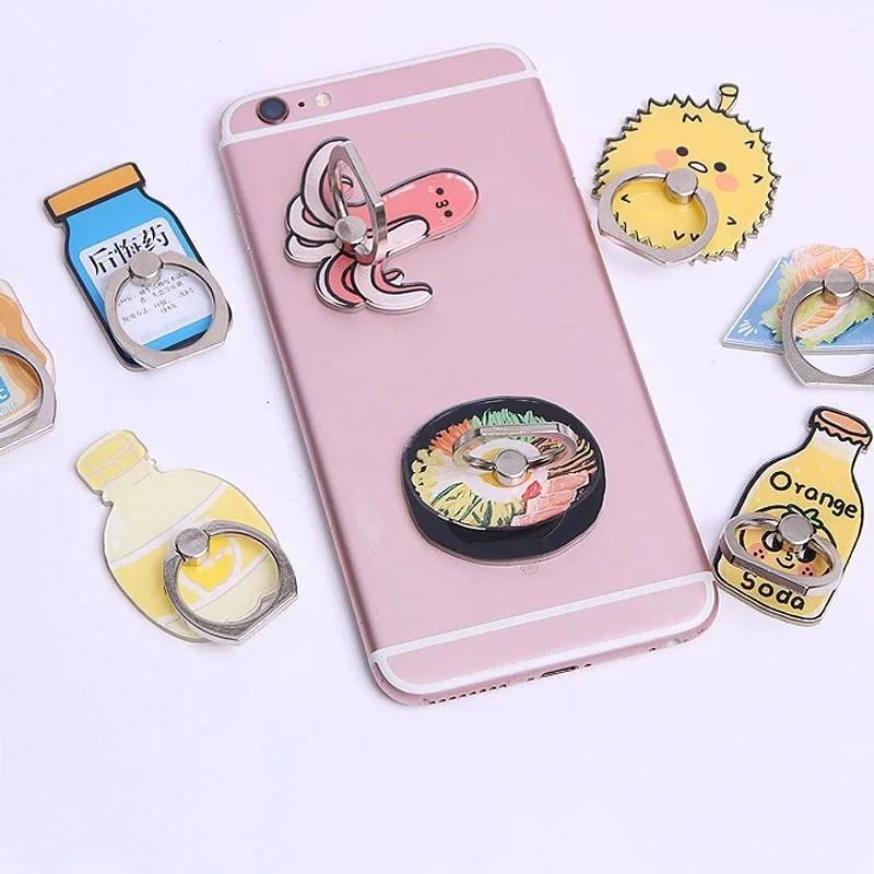 Cheap Custom Phone Ring Stand Full Color Printing Logo Printing Acrylic Phone Stand NO MOQ