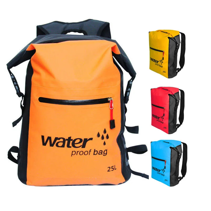 Waterproof Dry Backpack 25L Roll Top  Outdoor Waterproof Dry Bag Backpack Ocean Pack Dry Bag