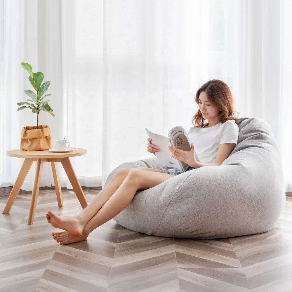 Modern Tear Drop Beanbag Pouf XXL Size Living Room Sofas Furniture Bean Bag Chair Sitzsack Covers Adult Kids Beanbag