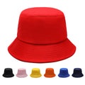Summer Fall Wholesale Embroidered logo Fisherman Hats Plain Solid Color Wide Brim Designer Cotton Red Bucket Hats Custom