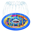 Custom Outdoor Garden Water Toy Summer Game Inflatable Swimming Pool Sprinkler Splash Pad Mat for Kids and Pets for Home Use