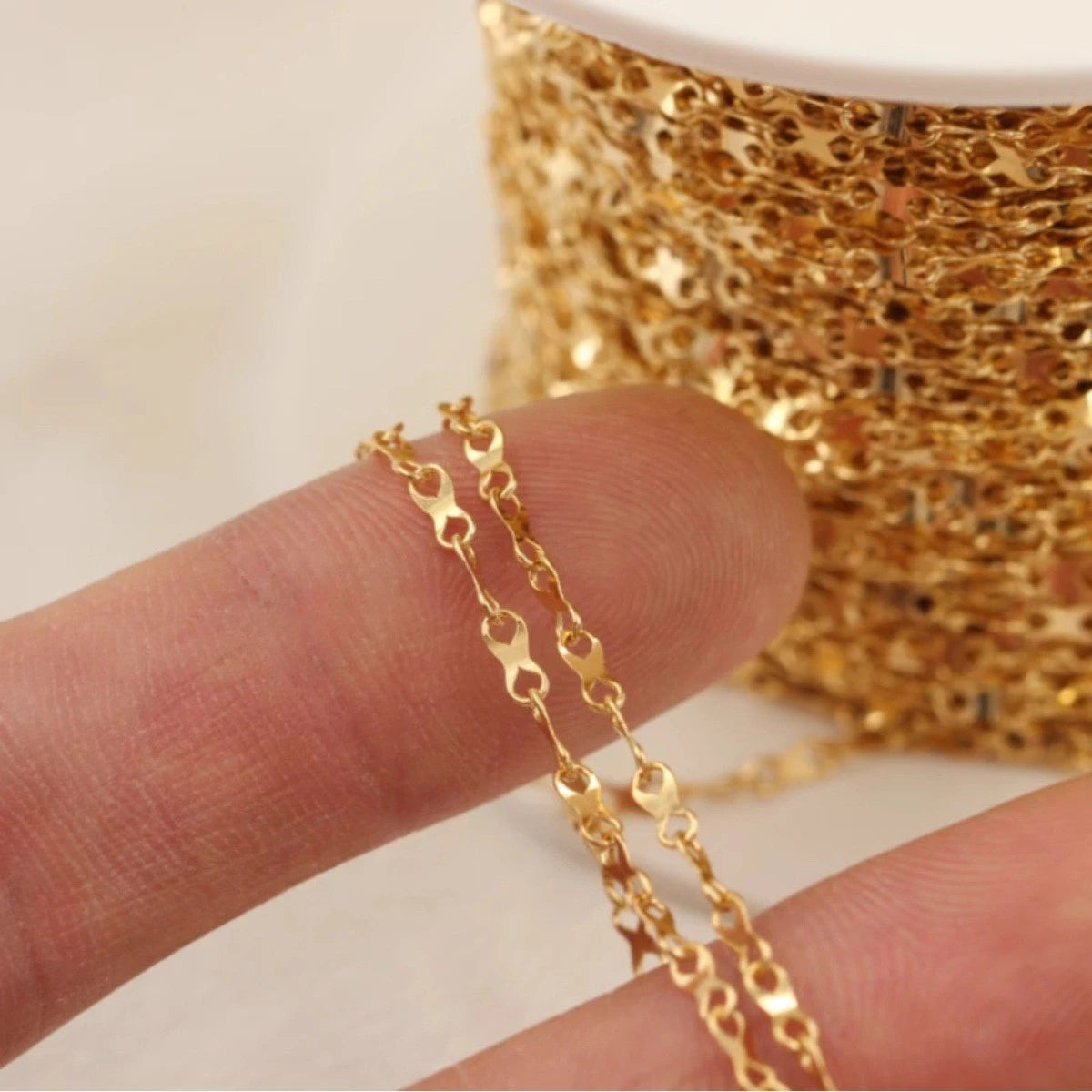 2025 New Gold Filled Infinity 8 Chain for Women Permanent Jewelry Making Bracelet Necklace