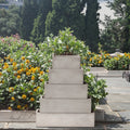 2025 Hot Selling Rectangular Fiber Clay Flower Pots Minimalist Classic Design Eco-Friendly Planters Drainage Hole Home Garden