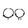 Binshuo Astronaut Bracelet for Couples Trendy Star Moon Bracelets for Lovers for Weddings and Parties for Valentine's Day