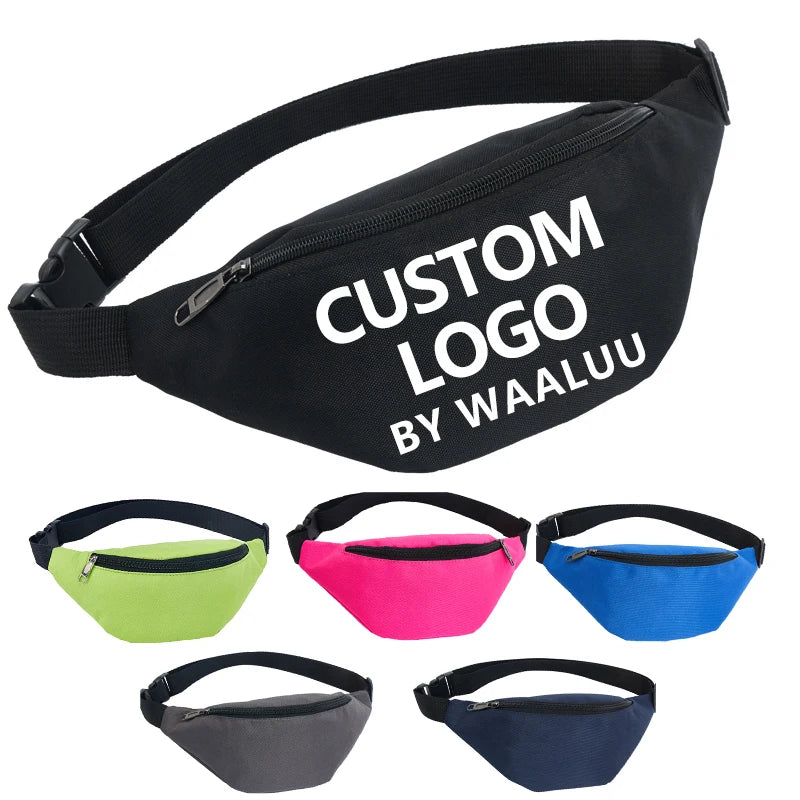WAALUU Waist Pack Bags for Women Fanny Packs Casual Women's Chest Bags Man Belt Pouch Travel Hip Bag Sport Purses Pocket