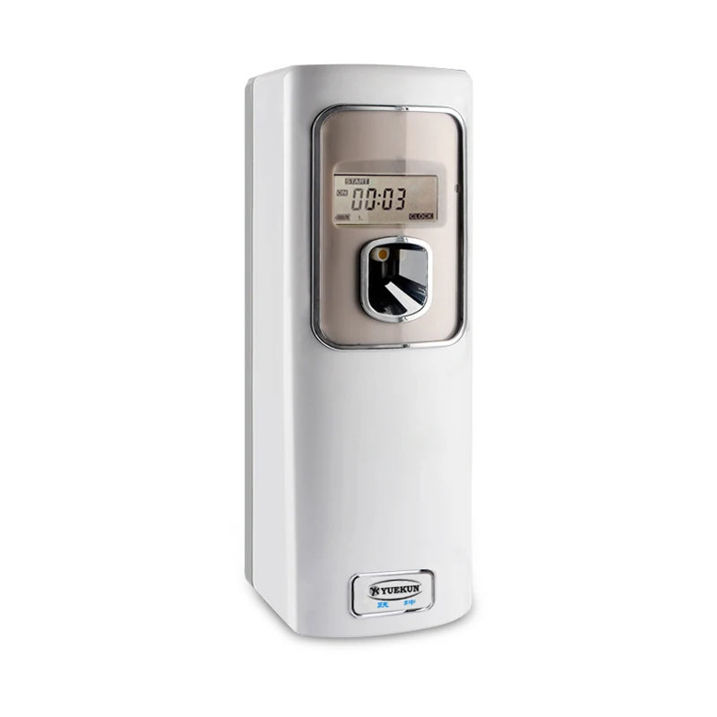 Automatic AA Battery Perfume Machine Eco-Friendly LCD Aerosol Dispenser for Spraying Air Freshener