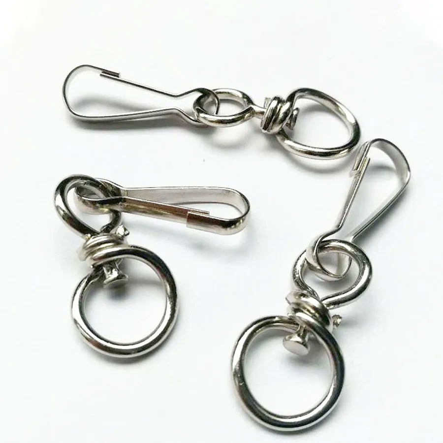 90mm Length 8 Shape Iron Metal Hook with Snap Hooks-Waterproof Portable for Outdoor Tour Use