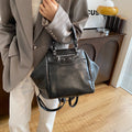 Trapeze Vintage Leather Tote Bags Large Capacity Convertible Shoulder Handbags for Women Luxury with Custom Logo