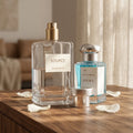 Luxury Transparent 50ml Bayonet Glass Perfume Bottle Rectangular 30ml 100ml Sizes Square Shape Packaging Available