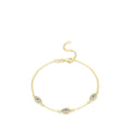 Popular Hot Selling 925 Sterling Silver 18k Gold Plated Zircon Micro Pave Charms for Women Jewelry Bracelet