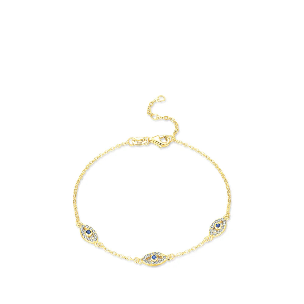 Popular Hot Selling 925 Sterling Silver 18k Gold Plated Zircon Micro Pave Charms for Women Jewelry Bracelet