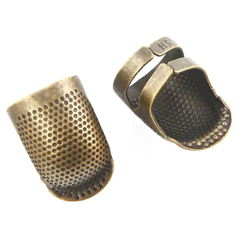 1PCS Retro Finger Protector Antique Thimble Ring Handworking Needle Thimble Needles Craft Household DIY Sewing Tools Accessories