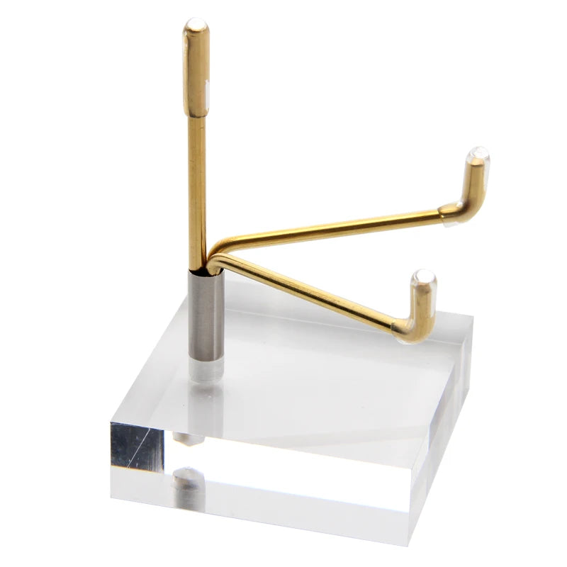 Modern Acrylic Copper Crystal Display Racks Silver/Gold Metal Stand High Quality Custom Logo PT Brand for Stylish Displays MegaBDM
