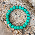 Vintage Throat Chakra Jewelry for Communication & Tranquility Turquoise Handmade Beaded Bracelet for Thanksgiving Gifts