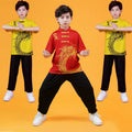 Children's Martial Arts Clothing Performance Clothes Male Free Combat Routine Training Summer Short-sleeved