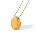 Tiny Wedding Necklace Gold Plated Stainless Steel Necklace Jewelry for Women