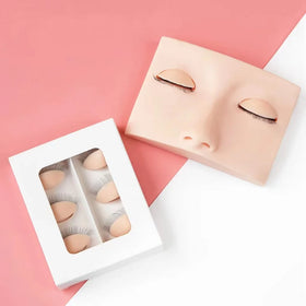 Wholesale Shadomagic Silicone Female Mannequin Head Removable Eyelid Lash Extension Tray Realistic Makeup Practice Training Face