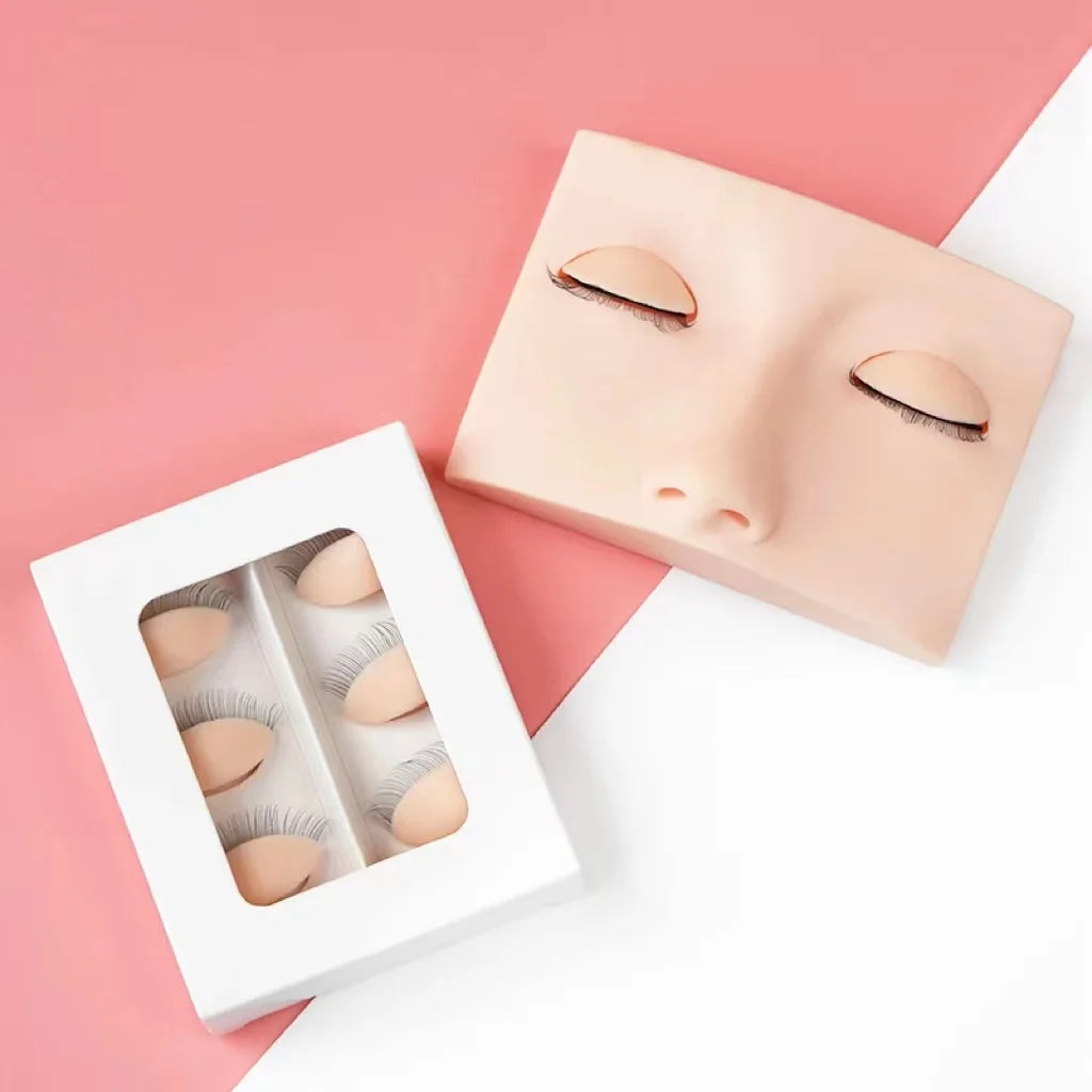 Wholesale Shadomagic Silicone Female Mannequin Head Removable Eyelid Lash Extension Tray Realistic Makeup Practice Training Face