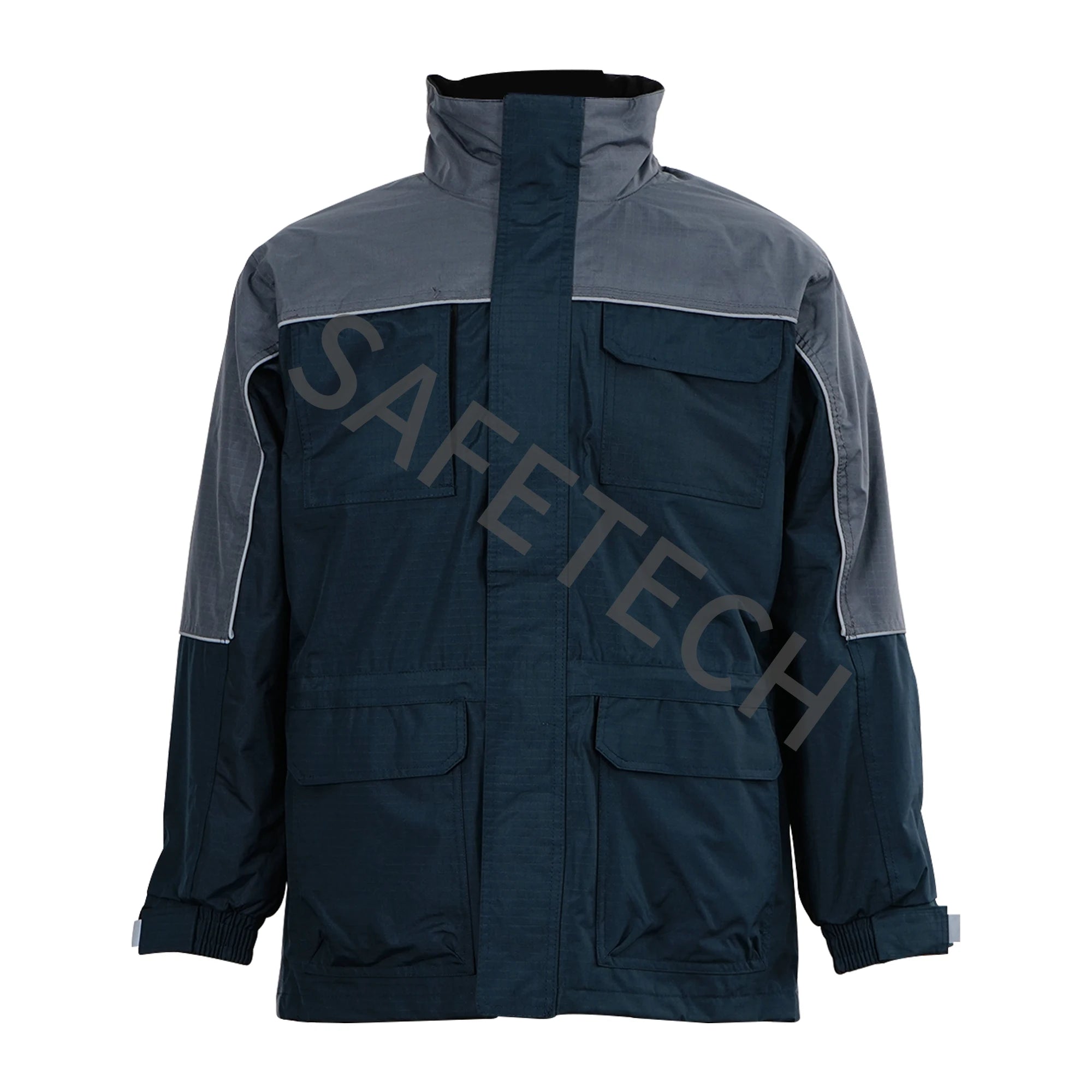 Two Piece Detachable Jacket Construction Waterproof Clothing Winter Outdoor Windproof Safety Workwear