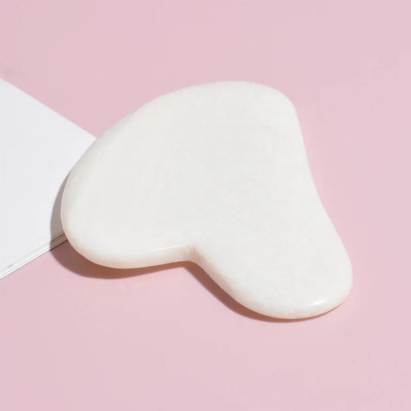 2026 New Product White Jade Facial Jade gua sha Wholesale Double gua sha For Cosmetic