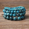 AAA Grade Natural Apatite Gemstone Stretch Bracelet Spiritual Healing Bracelets for Gifts and Amulets