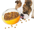 5.6 Inch Spherical TPR Rubber Tear Resistant Rotatable Dog Puzzle Feeding Toy